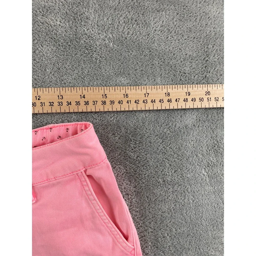 Land 'n Sea Womens Pink Chino Shorts Sz 4 Mid Rise Stretch Cotton Summer Casual